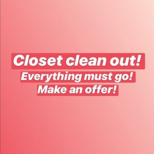 CLOSET CLEAN OUT!